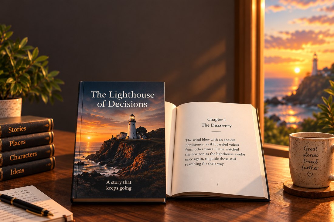 The Lighthouse of Decisions printed as a physical book